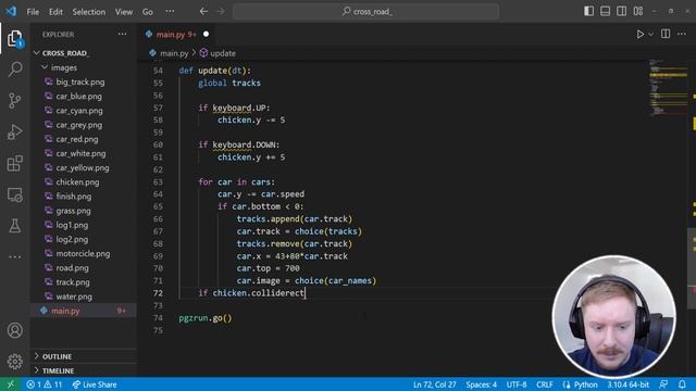 Игра на Python PyGame Zero c нуля (часть 4). Взаимодействие спрайтов в игре смотреть онлайн