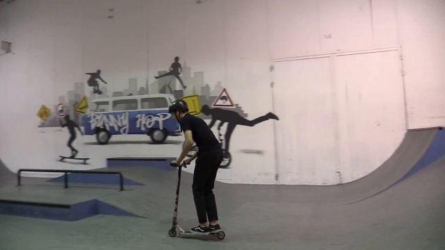 Кирилюк Николай - PowerTrick самокат контест - скейтпарк BunnyHop 20181216 смотреть онлайн