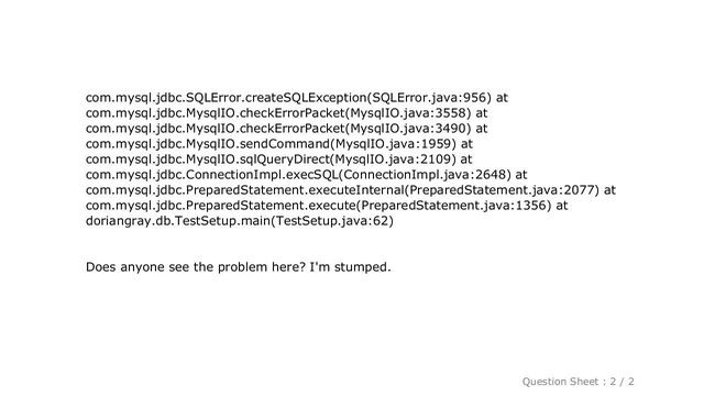 MySQL : Mysql Drop Table as PreparedStatement not working for me смотреть онлайн