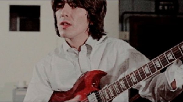 What Beatles songs did George Harrison play bass on?