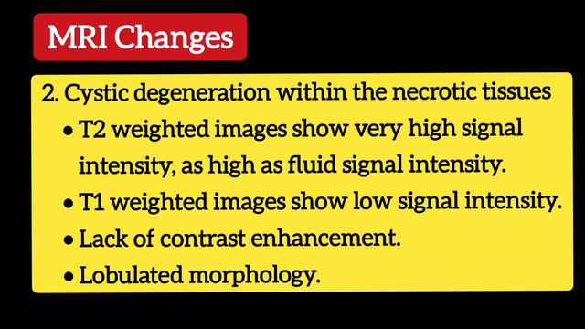 Tumour necrosis on MRI Signal changes correlation - Pathological changes - Radiology смотреть онлайн