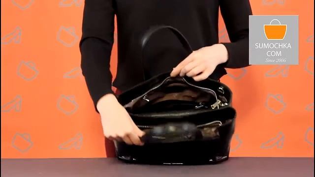 Классическая сумка Fiato Dream 2167 black beige python смотреть онлайн