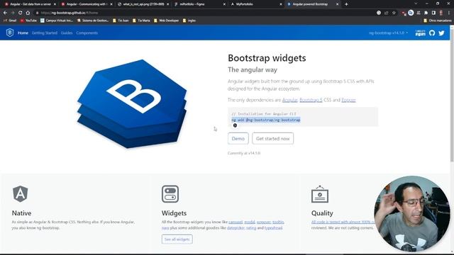 Ng-Bootstrap - Proyecto en Angular - Portfolio (ejemplo Yo Programo) смотреть онлайн