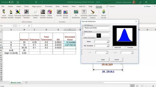 Statistical Tolerancing using Monte Carlo Simulation смотреть онлайн