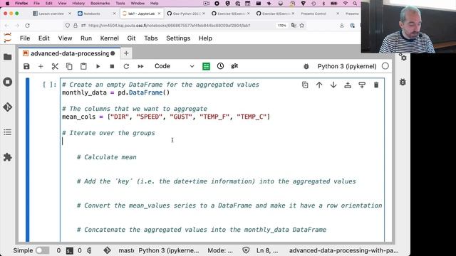 Geo-Python 2022 Lesson 6.2 - Data analysis using Pandas (ctd.), debugging смотреть онлайн