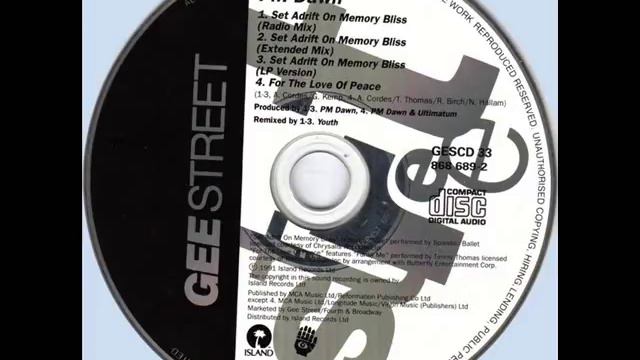 P.M. Dawn - Set Adrift On Memory Bliss (Extended Mix) HQ AUDIO смотреть онлайн