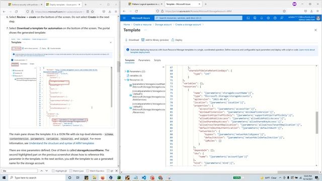 Create and deploy ARM templates by using the Azure portal - QuickStart - Deploy a storage account смотреть онлайн