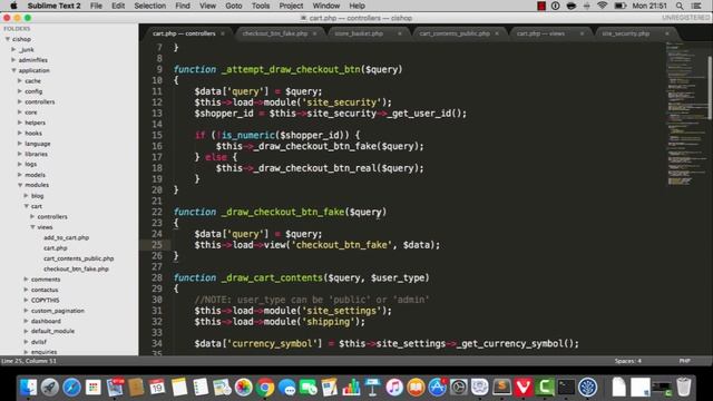 Build an online shop with Codeigniter - part 92: fake checkout button смотреть онлайн