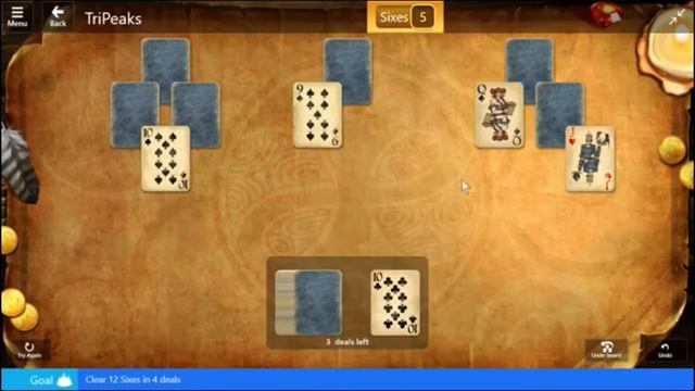 Star Club / Fable - Easy / TriPeaks: Clear 12 Sixes in 4 deals смотреть онлайн