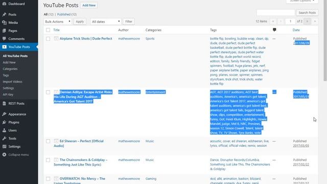 Import YouTube by Northwoods Digital - WordPress Plugin смотреть онлайн