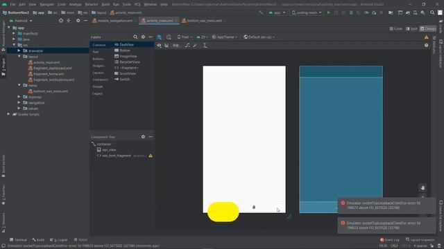 Bottom Navigation with Android Studio..|android studio|coding mesh.... смотреть онлайн