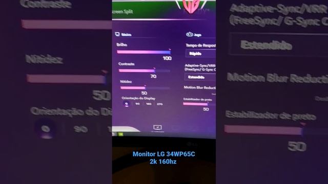 Monitor LG 34WP65C-B #lg #pcgamer #pcgaming #165hz смотреть онлайн