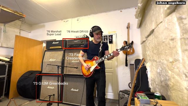 Switching Speaker Cabinets between a MARSHALL and a HIWATT! смотреть онлайн