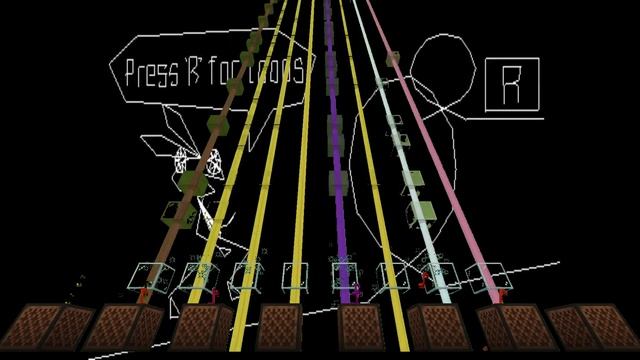 Vib-Ribbon - Vib-Ribbon Blues (Tutorial Song) - Minecraft 1.17.1 Wireless Note Blocks смотреть онлайн
