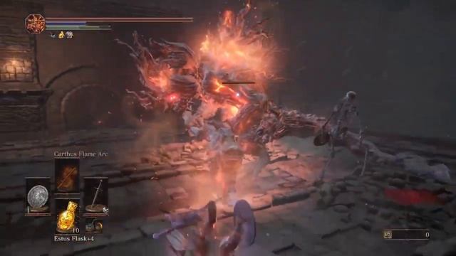 Dark Souls 3 - Catacombs Fire Demon (Miniboss) смотреть онлайн