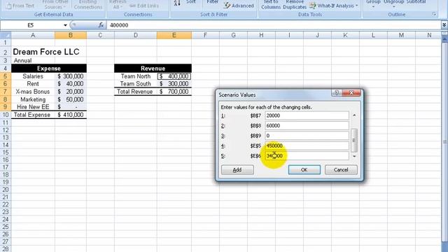 Excel 2007: Scenario Manager смотреть онлайн