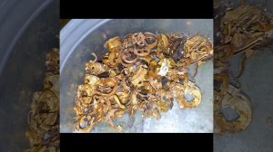 Афинаж с золотой фольги. Золото 999.9 пробы