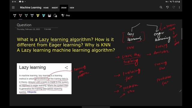 Why KNN is known as a lazy learning technique? смотреть онлайн