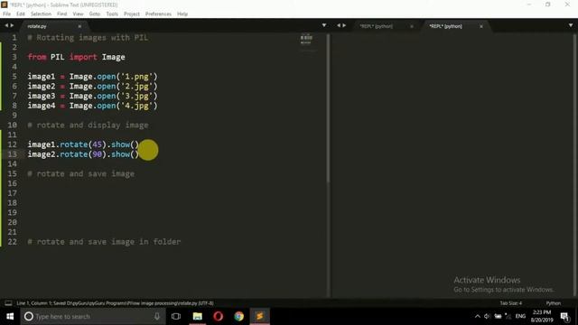 PIL | Rotating and saving images | pyGuru смотреть онлайн