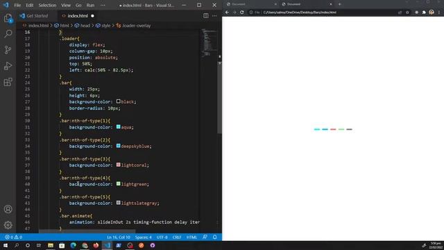 Animated Overlay Loader Bars from scratch using JAVASCRIPT, HTML5 and CSS3 (Complete) смотреть онлайн