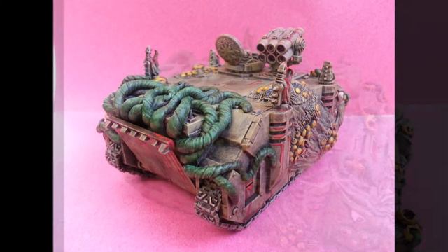 WH40k Warhammer 40k Chaos Rhino Nurgle conversion смотреть онлайн