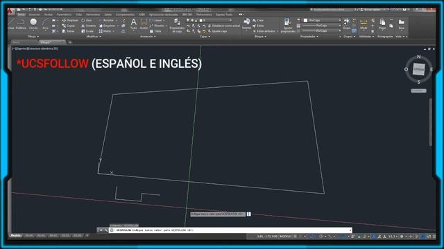 AutoCAD: Cómo dibujar en un plano no ortogonal a los ejes X e Y de manera eficiente. SCP/UCS. смотреть онлайн
