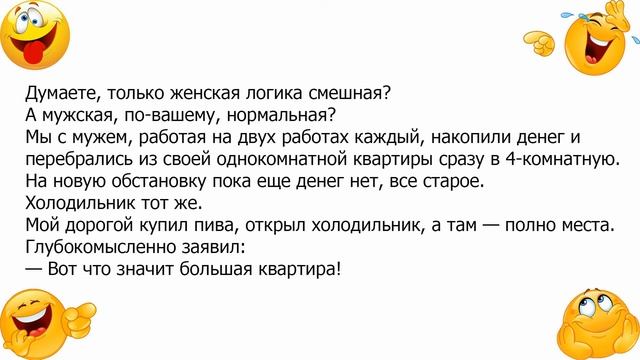 Анекдот про мужскую логику смотреть онлайн