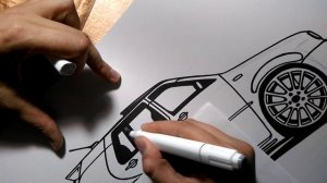 How to draw Volkswagen Golf | Как нарисовать Фольксваген Гольф | Realistic draw Volkswagen Golf