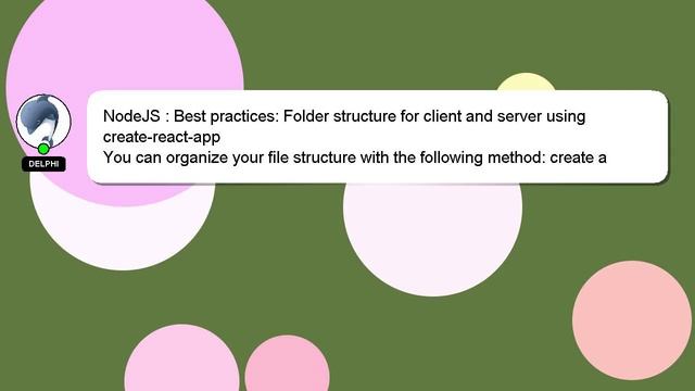 NodeJS : Best practices: Folder structure for client and server using create-react-app смотреть онлайн