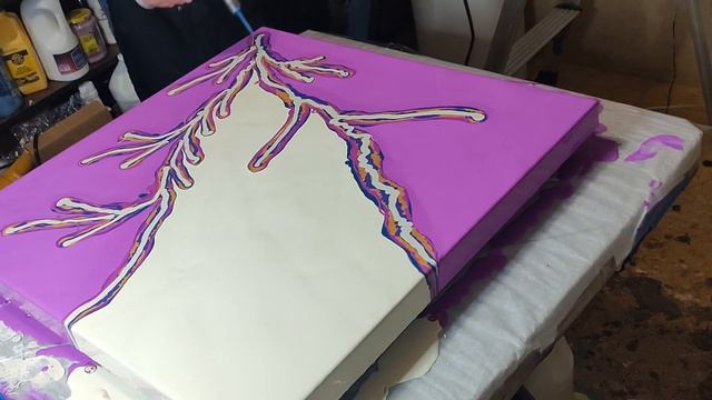 #20- Acrylic Dutch Pour-OMG! THIS COLOR!! смотреть онлайн