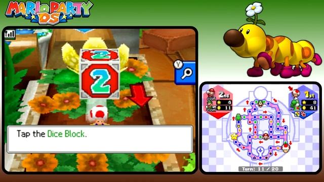 Mario Party DS Multiplayer - Wiggler's Garden (Tag Battle) смотреть онлайн