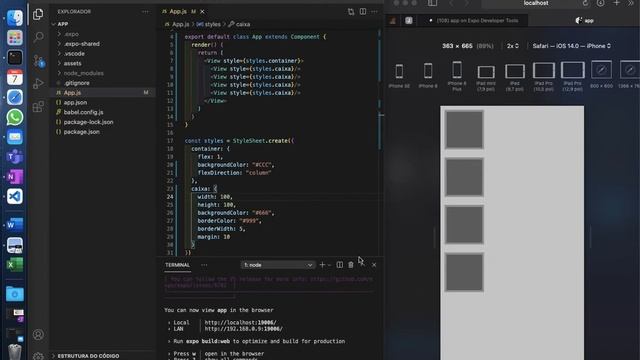 React Native 03 - Usando o FlexBox para definir o layout смотреть онлайн