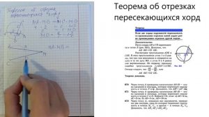 теорема об отрезках пересекающихся хорд и еще несколько свойств окружности