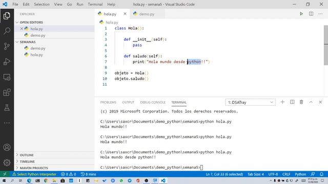 Programación Orientada a Objetos con Python - 32: Configuración básica de VS Code смотреть онлайн
