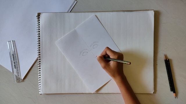 how to make face with helping lines | portrait making | easy drawing смотреть онлайн
