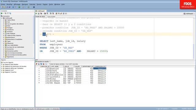 Formation sur Oracle 12 C: 23. Les Opérateurs logiques AND - OR - NOT. смотреть онлайн