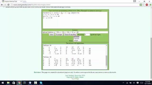 Solving Linear Programming using Simplex in Online Tool смотреть онлайн
