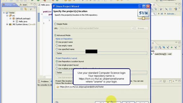 Adding an Eclipse project to SVN using subversive смотреть онлайн