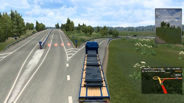 Eurotruck simuliator 2 Едем по России СПБ - ПСКОВ Аварии на КАДе ! [видео] смотреть онлайн