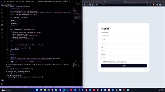 Vuelidate Nedir? Vuelidate Kullanımı | #vue3