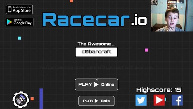Racecar.io and facecam!!! смотреть онлайн