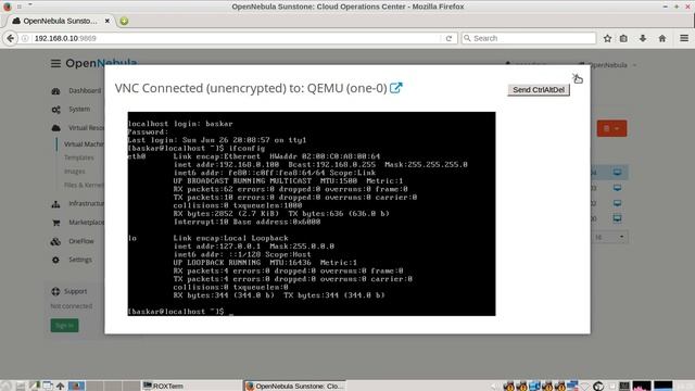 OpenNebula Frontend Step 17 Adding Node 11 as a node and deploying the existing Virtual Machine смотреть онлайн