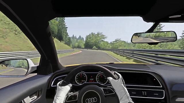 Audi A4 B8 RS4 600HP NÜRBURGRING/ Assetto Corsa/Logitech G29 Gameplay смотреть онлайн
