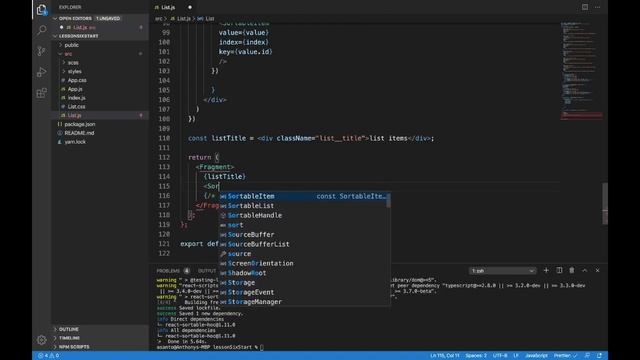 React-Sortable-HOC - React Lists for Beginners 6: Drag and Drop Sorting смотреть онлайн