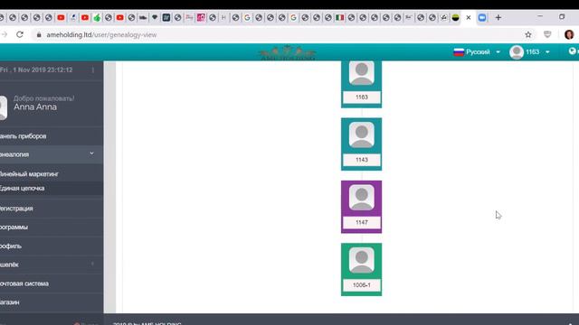 AME Holding Пример работы программы Единая Цепочка смотреть онлайн