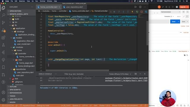 Flutter como criar um Infinite Scroll com GetX e DIO смотреть онлайн