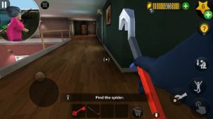 Прохождение игры Scary Teacher 3D уровень с пауком Мисс Ти подложил паука ? в книгу ?