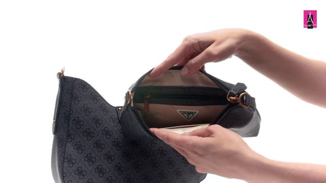 Видеообзор I Женские сумка с ручками GUESS ECO BRENTON HOBO 3180359 смотреть онлайн