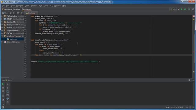 37 Python Programming Tutorial - Word Frequency Counter 3/3 смотреть онлайн