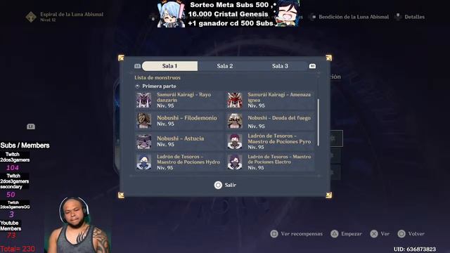 Genshin Impact , UID: 636873823 AR56 Misiones diarias y un poco de Farmeo смотреть онлайн